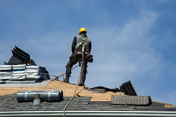 Professional Flat Roof Repair technician working in Rhine, GA